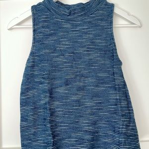 Anthropology mock neck tank top